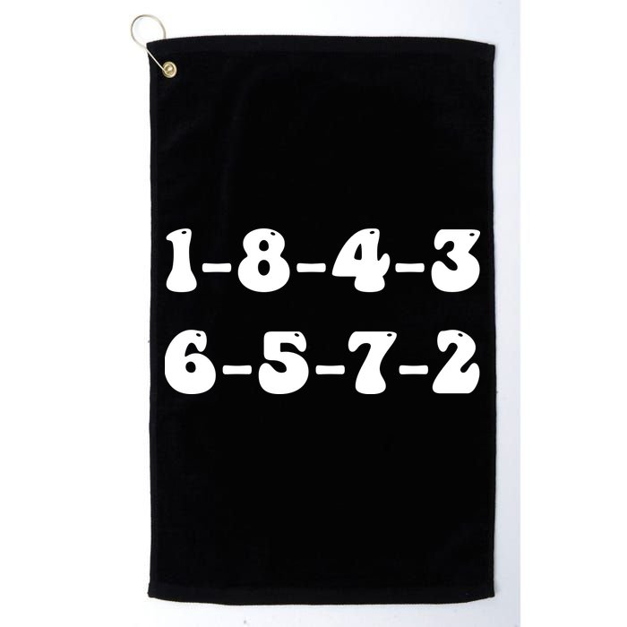 18436572 V8 Engine Firing Order Golf Towel