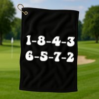 18436572 V8 Engine Firing Order Golf Towel