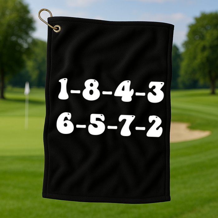 18436572 V8 Engine Firing Order Golf Towel