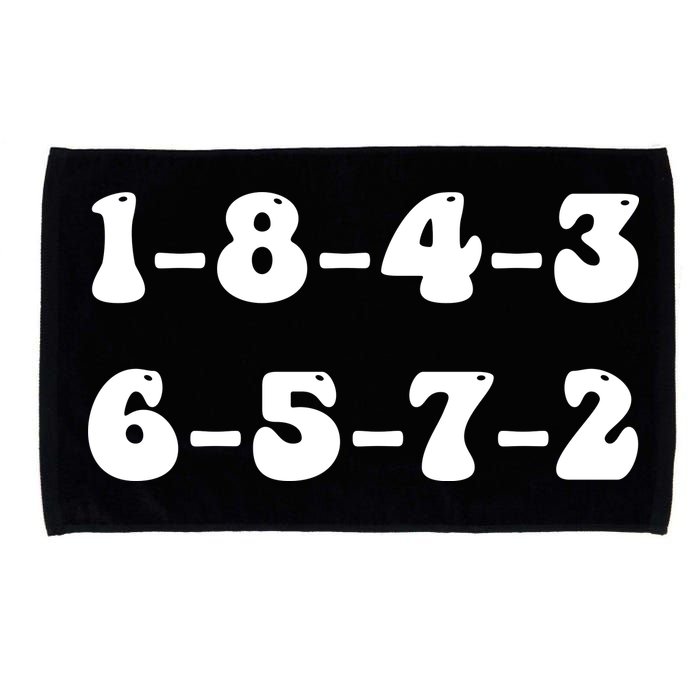 18436572 V8 Engine Firing Order Microfiber Hand Towel