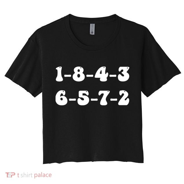 18436572 V8 Engine Firing Order Crop Top