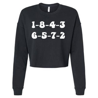 18436572 V8 Engine Firing Order Cropped Pullover Crew