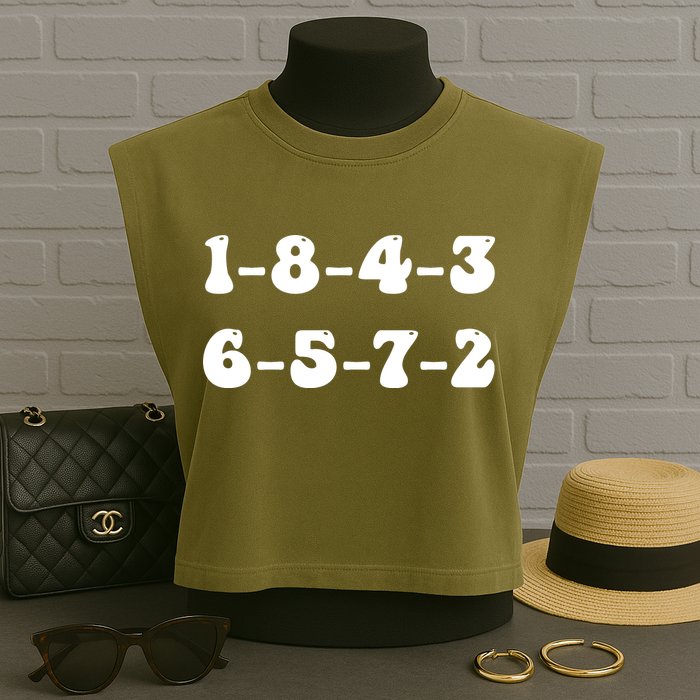 18436572 V8 Engine Firing Order Garment-Dyed Women's Muscle Tee