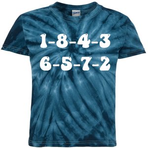 18436572 V8 Engine Firing Order Kids Tie-Dye T-Shirt