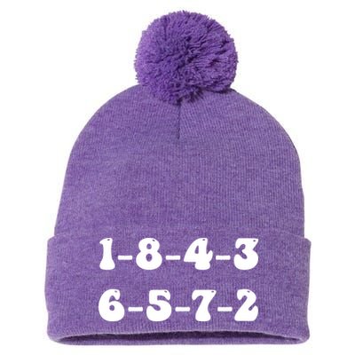 18436572 V8 Engine Firing Order Pom Pom 12in Knit Beanie