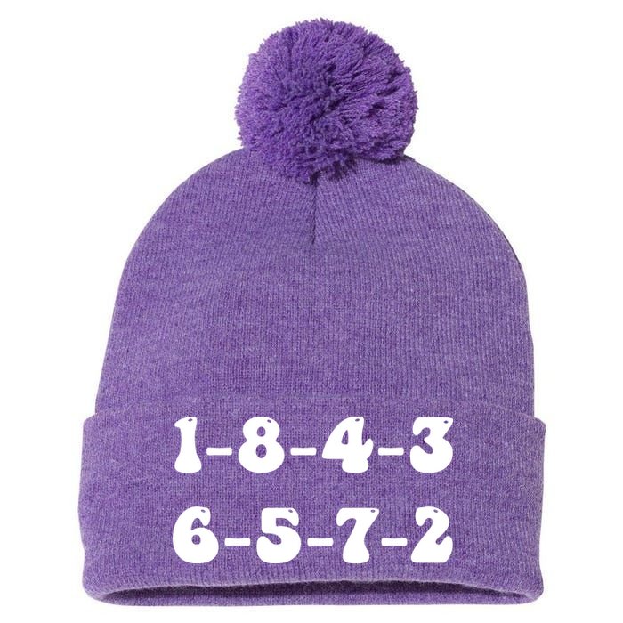 18436572 V8 Engine Firing Order Pom Pom 12in Knit Beanie