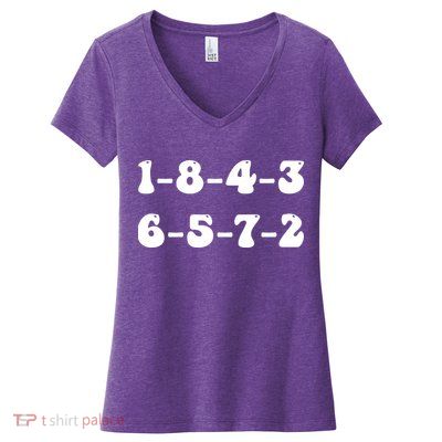 18436572 V8 Engine Firing Order Women's V-Neck T-Shirt