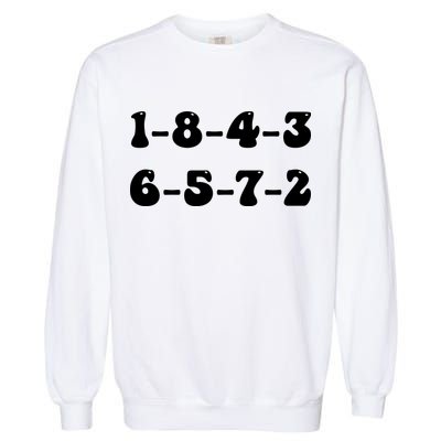 18436572 V8 Engine Firing Order Garment-Dyed Sweatshirt