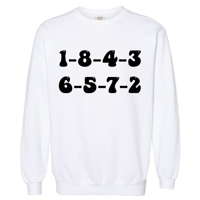 18436572 V8 Engine Firing Order Garment-Dyed Sweatshirt