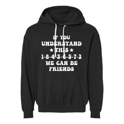 18436572 V8 Engine Firing Order Garment-Dyed Fleece Hoodie