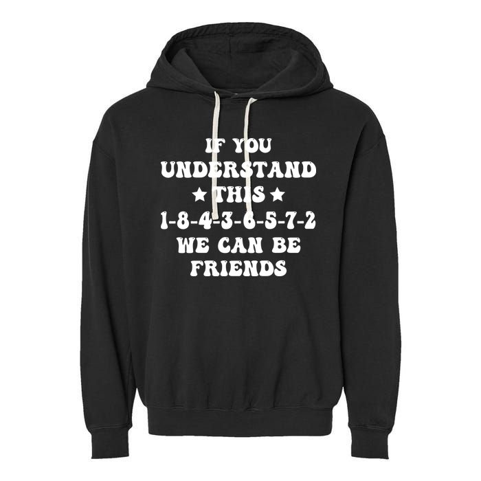 18436572 V8 Engine Firing Order Garment-Dyed Fleece Hoodie