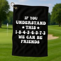 18436572 V8 Engine Firing Order Golf Towel