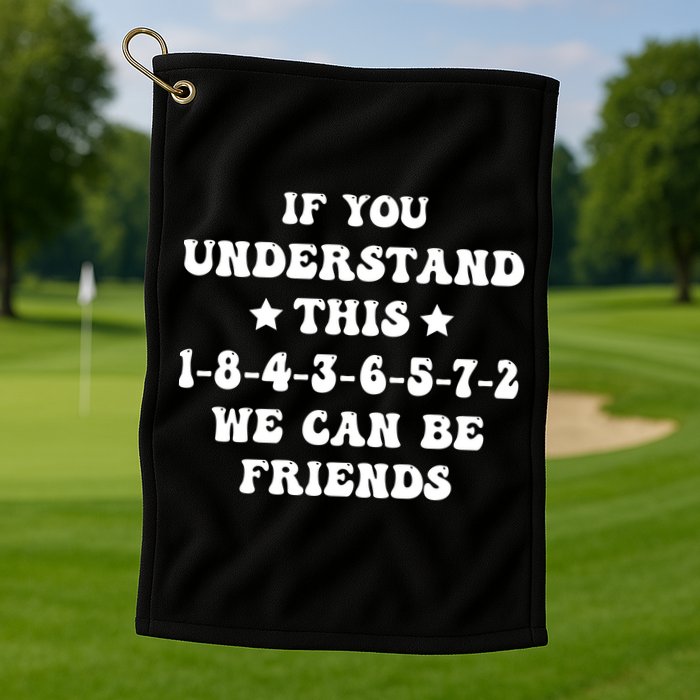 18436572 V8 Engine Firing Order Golf Towel