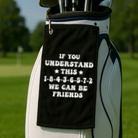 18436572 V8 Engine Firing Order Golf Towel