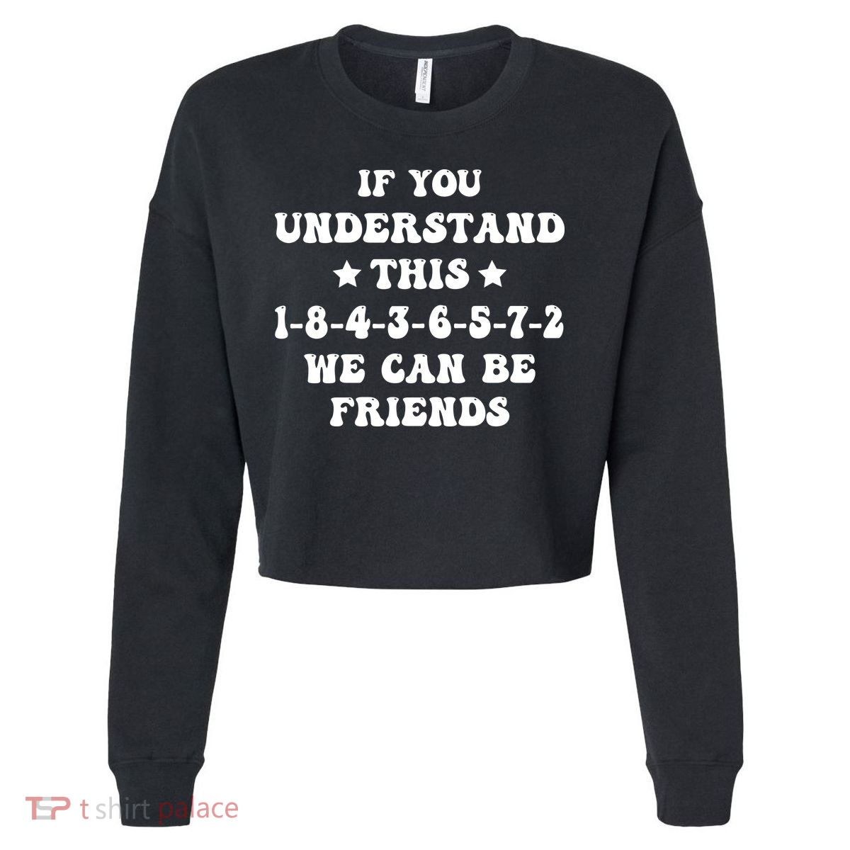18436572 V8 Engine Firing Order Cropped Pullover Crew