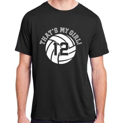 12 Volleyball Player That's My Cheer Mom Dad Team Coach Adult ChromaSoft Performance T-Shirt