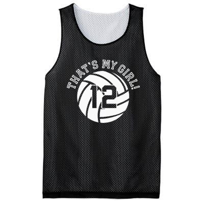 12 Volleyball Player That's My Cheer Mom Dad Team Coach Mesh Reversible Basketball Jersey Tank