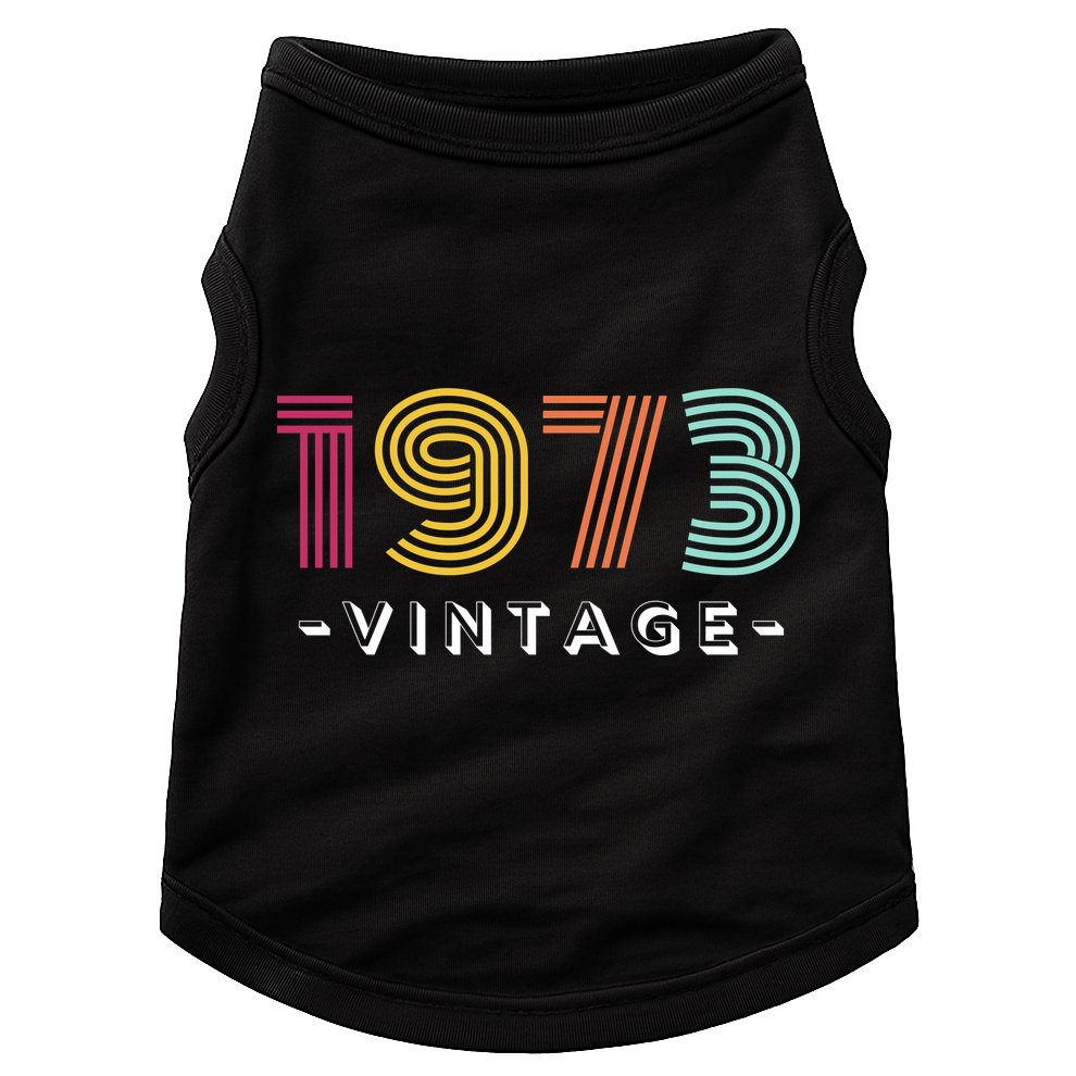 1973 Vintage Retro 50th 51st Birthday Gift Doggie Tank