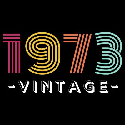 1973 Vintage Retro 50th 51st Birthday Gift T-Shirt