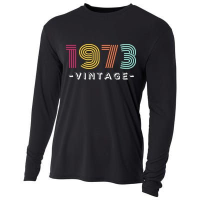 1973 Vintage Retro 50th 51st Birthday Gift Cooling Performance Long Sleeve Crew