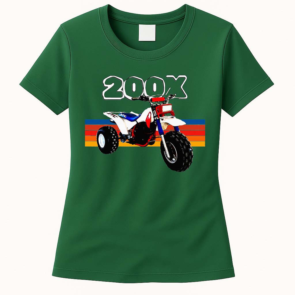 1985 Vintage Retro Three Wheeler Atv Atc 200x Womens T-Shirt