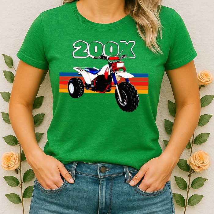 1985 Vintage Retro Three Wheeler Atv Atc 200x Womens T-Shirt