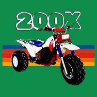 1985 Vintage Retro Three Wheeler Atv Atc 200x Womens T-Shirt