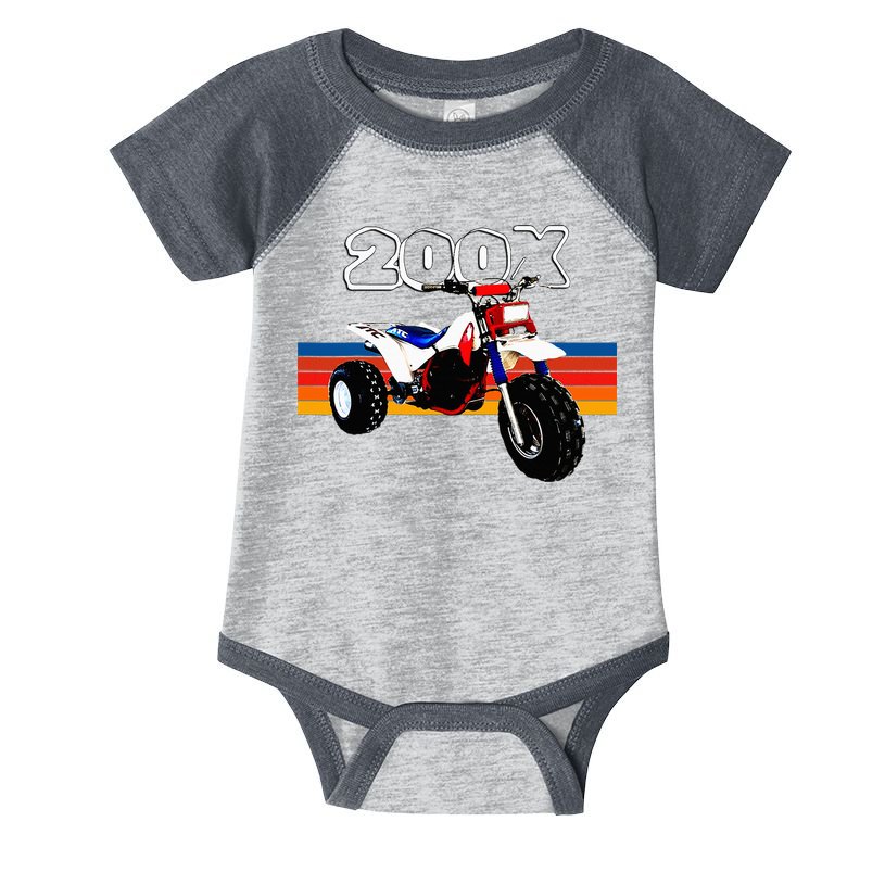 1985 Vintage Retro Three Wheeler Atv Atc 200x Infant Baby Jersey Bodysuit