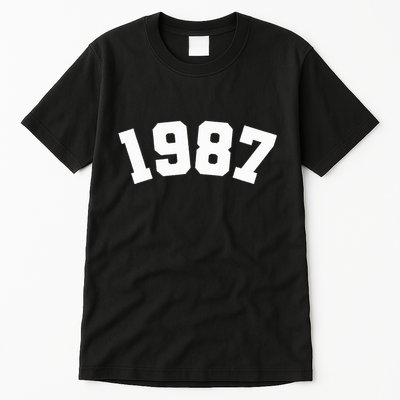 1987 Varsity Vintage College Style 37th Birthday Tall T-Shirt