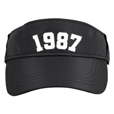 1987 Varsity Vintage College Style 37th Birthday Adult Drive Performance Visor
