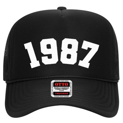 1987 Varsity Vintage College Style 37th Birthday Trucker Hat