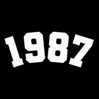 1987 Varsity Vintage College Style 37th Birthday Toddler T-Shirt