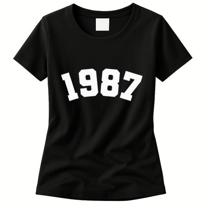 1987 Varsity Vintage College Style 37th Birthday Womens T-Shirt