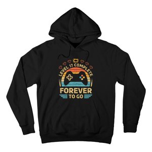 17Th Wedding Anniversary Video Gamer Level 17 Complete Hoodie