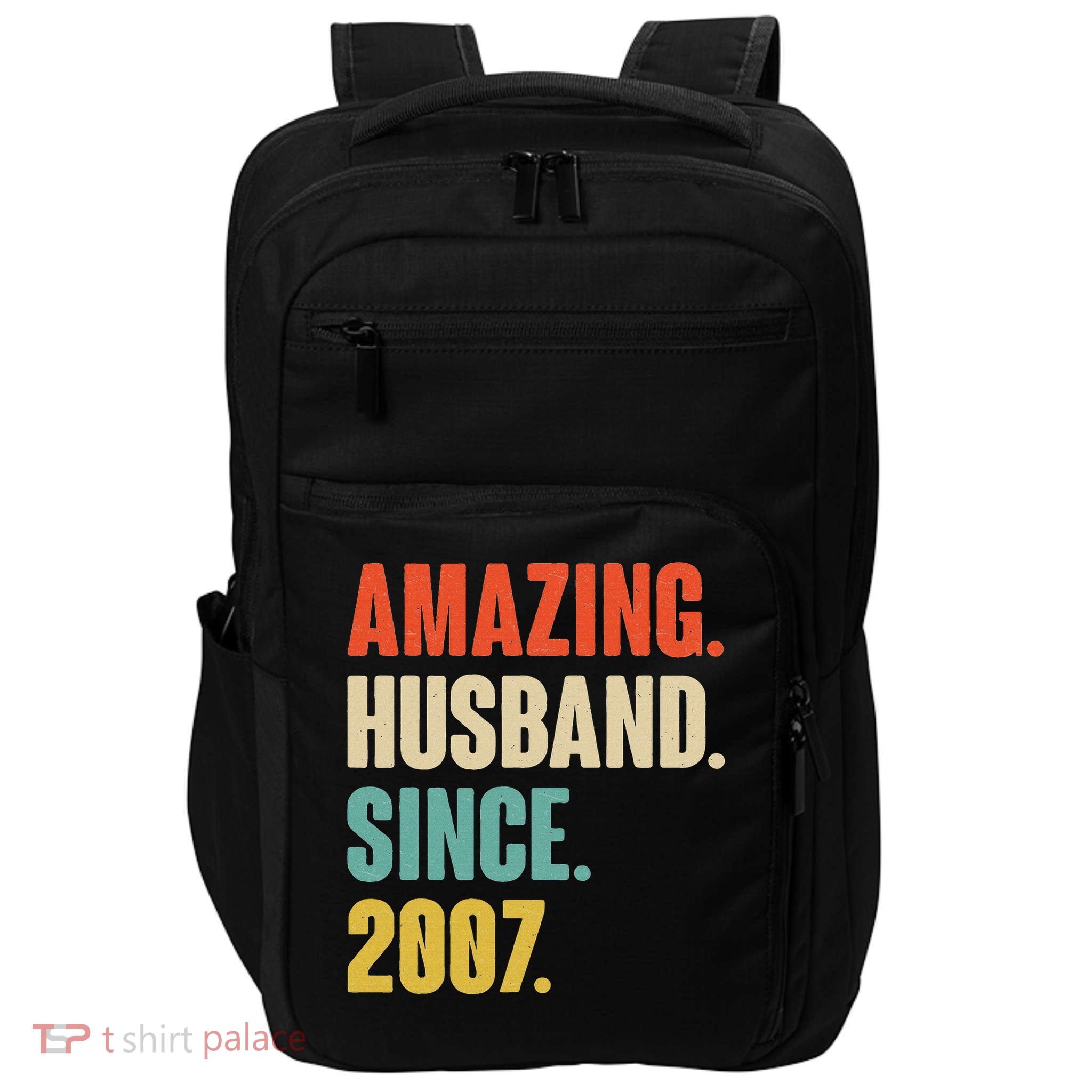 17th Wedding Anniversary For Him Amazing Husband Since 2008 Impact Tech Backpack