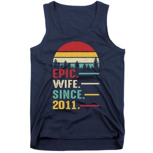 12th Wedding Anniversary For Her Epic Wife Since 2011 Tank Top