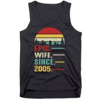 18th Wedding Anniversary For Her Epic Wife Since 2005 Tank Top