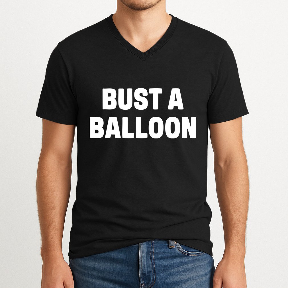 1yaszn Wearing Bust A Balloon V-Neck T-Shirt
