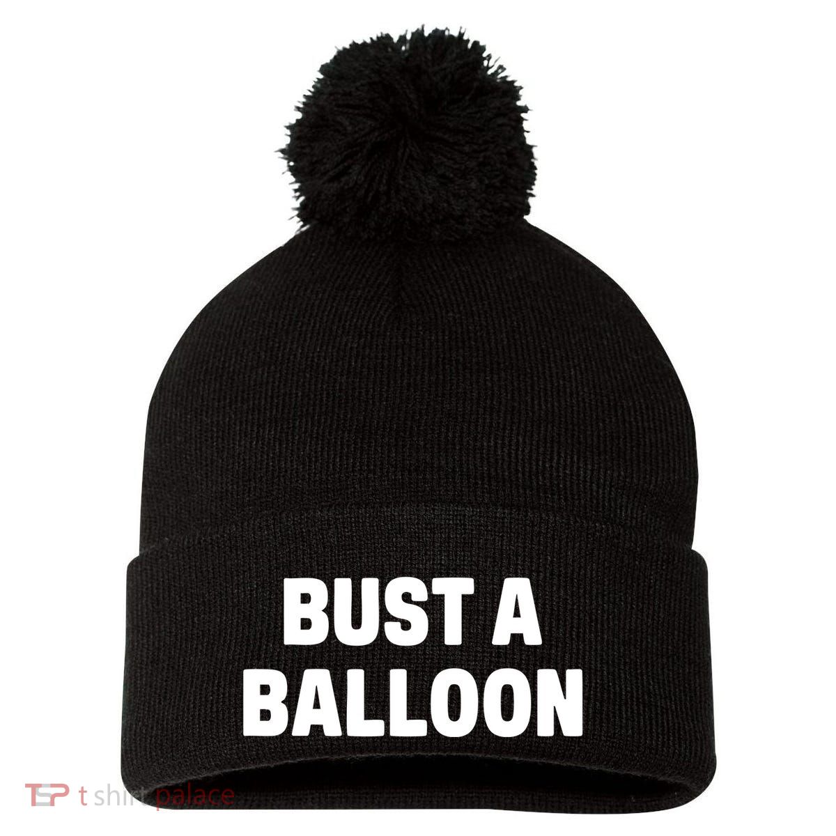1yaszn Wearing Bust A Balloon Pom Pom 12in Knit Beanie