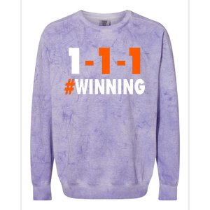 111 #Winning Cleveland Football Colorblast Crewneck Sweatshirt