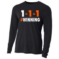 111 #Winning Cleveland Football Cooling Performance Long Sleeve Crew