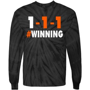 111 #Winning Cleveland Football Tie-Dye Long Sleeve Shirt