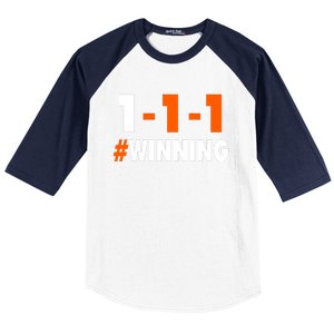 111 #Winning Cleveland Football Baseball Sleeve Shirt