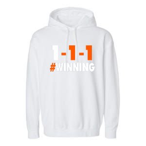 111 #Winning Cleveland Football Garment-Dyed Fleece Hoodie