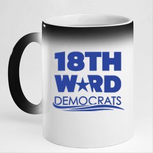 18th Ward Democrats 11oz Black Color Changing Mug