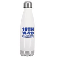 18th Ward Democrats Stainless Steel Insulated Water Bottle