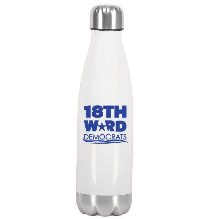 18th Ward Democrats Stainless Steel Insulated Water Bottle