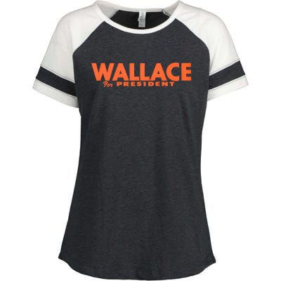 1968 Wallace For President Enza Ladies Jersey Colorblock Tee