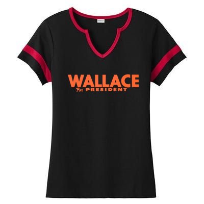 1968 Wallace For President Ladies Halftime Notch Neck Tee