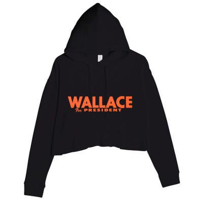 1968 Wallace For President Crop Fleece Hoodie